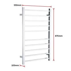 Della Francesca Electric Heated Bathroom Towel Rack / Rails -100w