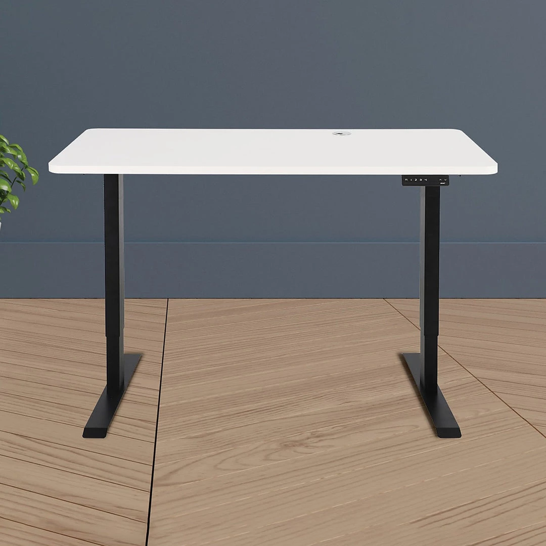 Palermo Standing Desk Sit Stand Height Adjustable Motorised 140cm Table Dual Motor