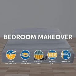 Palermo Furniture Contour Encased Coil King Mattress - CertiPUR-US Certified Foam