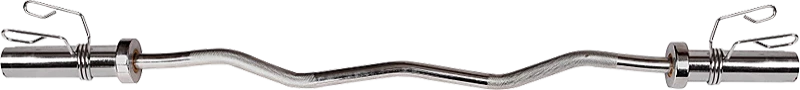 Randy & Travis Machinery Sports & Fitness Chrome Olympic Curl Bar Barbell Heavy Duty EZ With Spring Collars