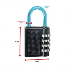 FactoryFast.com.au Outdoor & Leisure X2 Combination Padlock 4-Digit Outdoor Weatherproof Security School Lock Travel