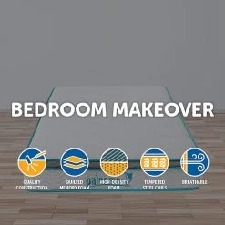 Palermo King Single 20cm Memory Foam And Innerspring Hybrid Mattress Furniture