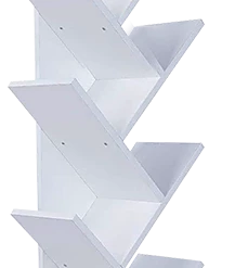 Randy & Travis Machinery Tree Bookshelf Bookcase Book Organizer 12-Tier Multipurpose Shelf Display Racks Furniture