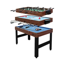 Randy & Travis Machinery Games & Hobbies 4FT 3-in-1 Games Foosball Soccer Hockey Pool Table Table
