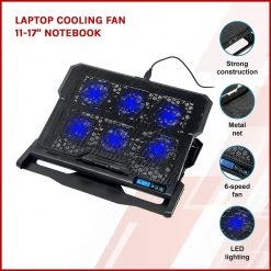Randy & Travis Machinery Laptop Cooling Fan 11-17" Notebook Furniture