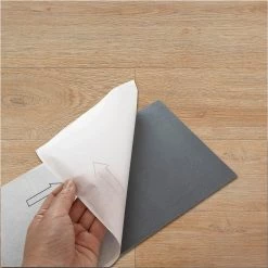 Randy & Travis Machinery Furniture Vinyl Floor Tiles Self Adhesive Flooring Oak Wood Grain 16 Pack 2.3SQM