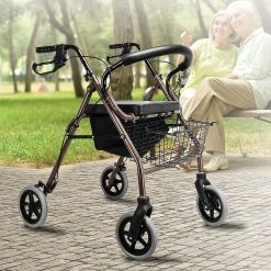 Randy & Travis Machinery Rollator Walker Walking Frame With Wheels Zimmer Mobility Aids Seat Coffee Home & Lifestyle