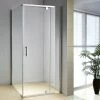 Della Francesca 1000 X 900 X 1900mm Framed Safety Glass Pivot Door Shower Screen In CHROME DIY & Renovation
