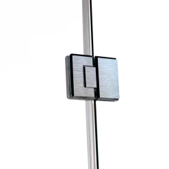 Della Francesca DIY & Renovation 100 X 200cm Wall To Wall Frameless Shower Screen In Nickel Hardware With Round Handle