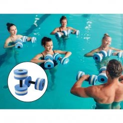 Randy & Travis Machinery Outdoor & Leisure 2x Water Aerobics Dumbbell EVA Aquatic Barbell Aqua Fitness