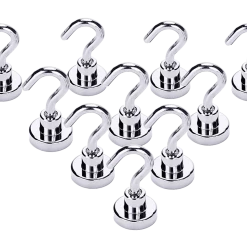 Randy & Travis Machinery Home & Lifestyle 10x Strong Rare Earth N38 Neodymium Magnetic Hanger Holder 10kg Magnet Hooks