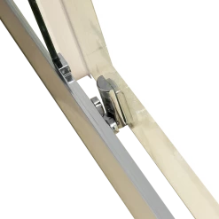 Della Francesca 800 X 900mm Sliding Door Nano Safety Glass Shower Screen In CHROME DIY & Renovation