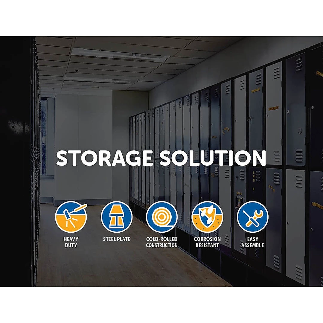 Salvatore Angelotti Furniture Grey 12-Door Locker For Office Gym Shed School Home Storage - Standard Lock With 2 Keys