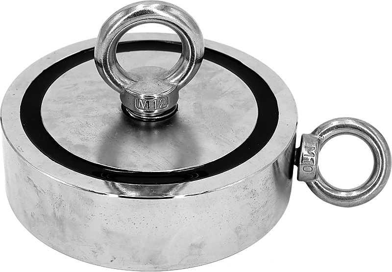 FactoryFast.com.au 340Kg Salvage Strong Recovery Magnet Neodymium Hook Treasure Hunting Fishing