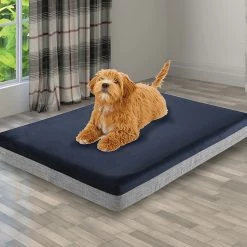 Randy & Travis Machinery Memory Foam Dog Bed 12cm Thick Large Orthopedic Dog Pet Beds Waterproof Big