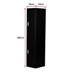 Salvatore Angelotti Two-Door Office Gym Shed Storage Lockers Furniture