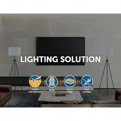 FactoryFast.com.au Mid-Century Standing Floor Lamp With Modern Tripod Decor