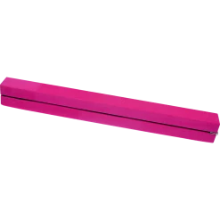 Randy & Travis Machinery 2.45m (8FT) Pink Gymnastics Folding Balance Beam In Synthetic Suede