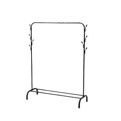 Palermo Home & Lifestyle Closet Organizer Metal Garment Rack Portable Clothes Hanger Storage Shoes Rack Black