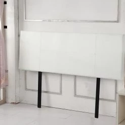 Palermo Double White PU Leather Bed Headboard Bedhead