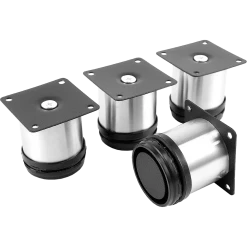 Randy & Travis Machinery 4 X 8cm Adjustable Round Cupboard Table Sofa Bed Feet Furniture Leg