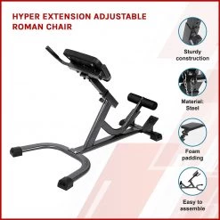 Randy & Travis Machinery Sports & Fitness Hyper Extension Adjustable Roman Chair