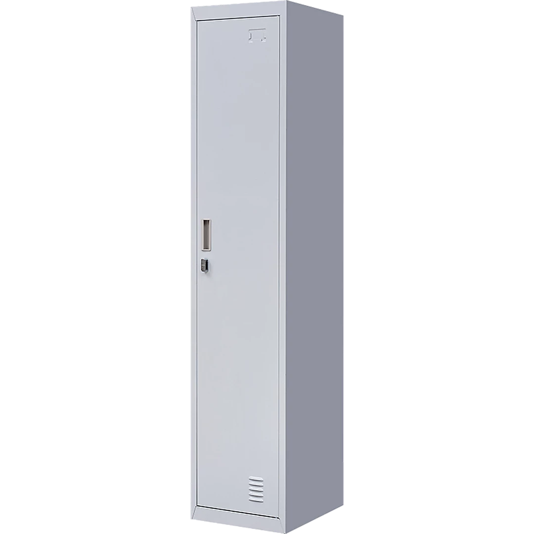 Salvatore Angelotti Grey One-Door Office Gym Shed Clothing Locker Cabinet - Padlock-operated Furniture