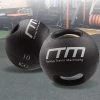 Randy & Travis Machinery 10kg Double-Handled Rubber Medicine Core Ball Sports & Fitness