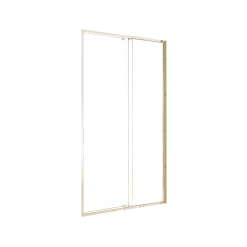 Della Francesca Front: (114~122) X 195cm Adjustable Semi Frameless Shower Screen In Chrome No Side Return