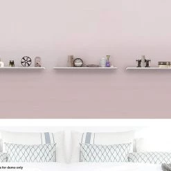 Randy & Travis Machinery Floating Wall Shelf Wooden Shelves Wall Storage 80cm - White - Pack Of 3