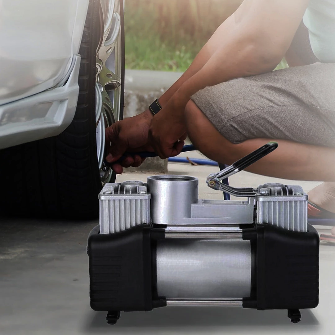 Randy & Travis Machinery 12V Car Air Compressor 4x4 Tyre Deflator 4wd Inflator Portable 85L/min