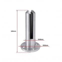 Bariloche Frameless Pool Glass Fencing Clamps Spigots