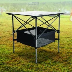 Randy & Travis Machinery Folding Collapsible Camping Table Caravan RV Heavy Duty Steel & Aluminium Outdoor & Leisure