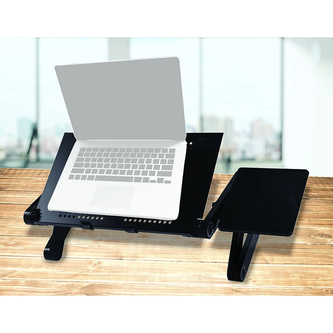 Randy & Travis Machinery Furniture Aluminium Alloy Folding Laptop Computer Stand Desk Table Tray On Bed Mouse