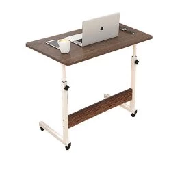 Randy & Travis Machinery Wood Computer Desk PC Laptop Dark Brown Table Workstation Office Study Home Furniture