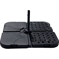 Randy & Travis Machinery Outdoor Patio 4-Piece Cantilever Offset 3M Umbrella Base Stand Weight Water Sand