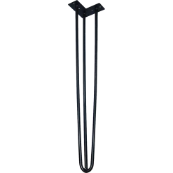 Randy & Travis Machinery Furniture Set Of 4 Industrial 3-Rod Retro Hairpin Table Legs 12mm Steel Bench Desk - 71cm