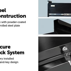 Salvatore Angelotti 4-Drawer Shelf Office Gym Filing Storage Locker Cabinet