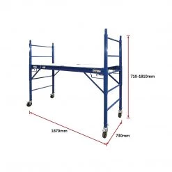 Randy & Travis Machinery Blue Mobile Safety High Scaffold / Ladder Tool - 450kg