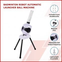 Randy & Travis Machinery Badminton Robot Automatic Launcher Ball Machine