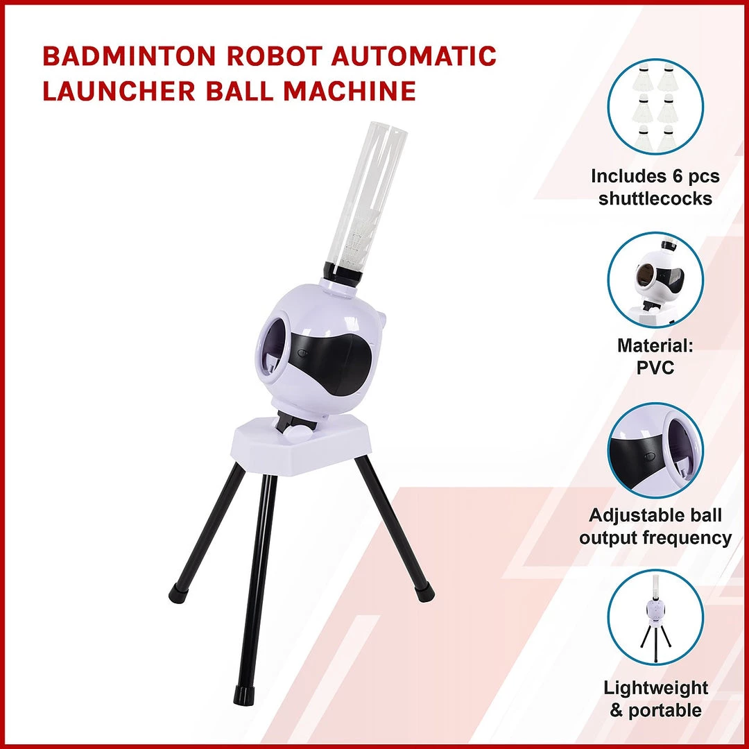 Randy & Travis Machinery Badminton Robot Automatic Launcher Ball Machine