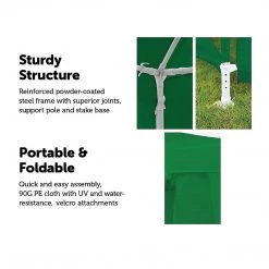 Bariloche 3x9m Wedding Outdoor Gazebo Marquee Tent Canopy Green Outdoor & Leisure