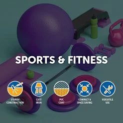 Randy & Travis Machinery 5kg Dumbbells Pair PVC Hand Weights PVC Coated