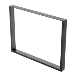 Della Francesca Furniture Rectangular-Shaped Table Bench Desk Legs Retro Industrial Design Fully Welded - Black