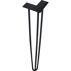 Randy & Travis Machinery Set Of 4 Industrial 12mm Steel Retro Hairpin Table Legs - 71cm Leg