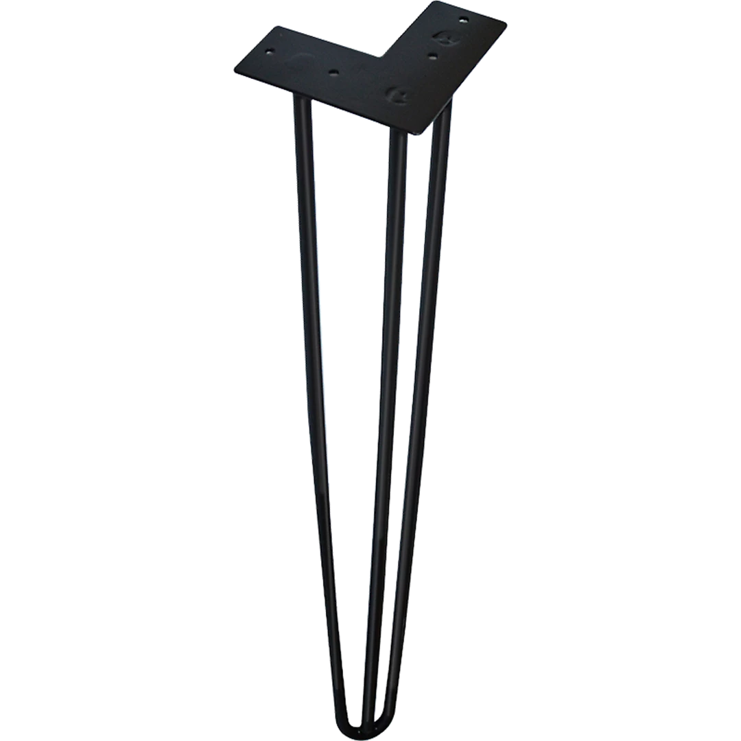 Randy & Travis Machinery Set Of 4 Industrial 12mm Steel Retro Hairpin Table Legs - 71cm Leg