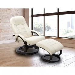 Palermo Furniture PU Leather Deluxe Massage Chair Recliner Ottoman Lounge Remote