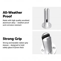 Bariloche Frameless Pool Glass Fencing Clamps Spigots