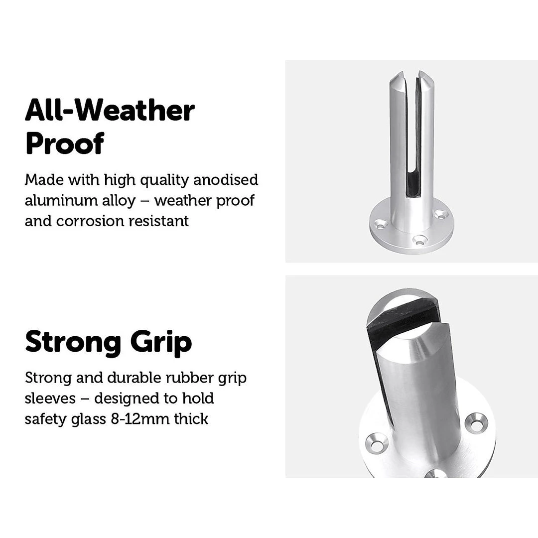 Bariloche Frameless Pool Glass Fencing Clamps Spigots