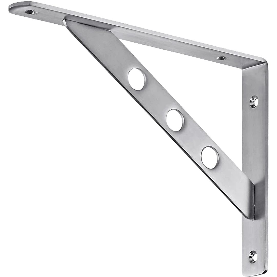 Randy & Travis Machinery Furniture L Bracket Heavy Duty Stainless Steel Solid Shelf Support Corner Brace 2-Pack